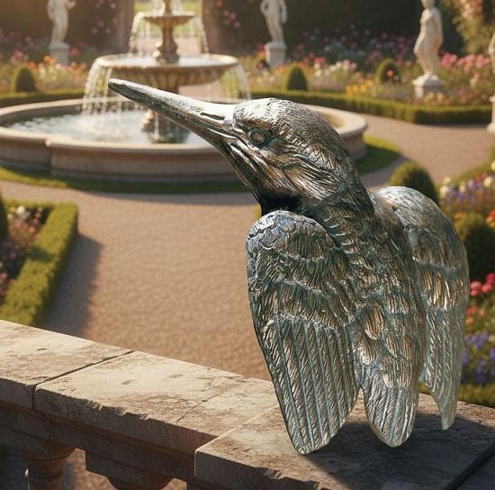 Eisvogel Bronze Figur